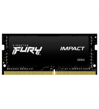Memoria RAM para Notebook Kingston Fury Impact de 8GB KF432S20IB/8 DDR4/3200Mhz - Negro