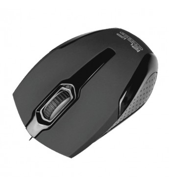 Mouse Klip Galet KMO-120BK 1000 DPI Ajustable/USB - Black
