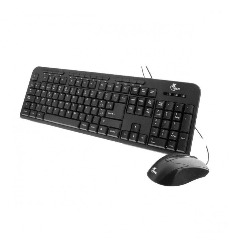 Teclado Xtech + Mouse XTK-301S (Español) - Negro