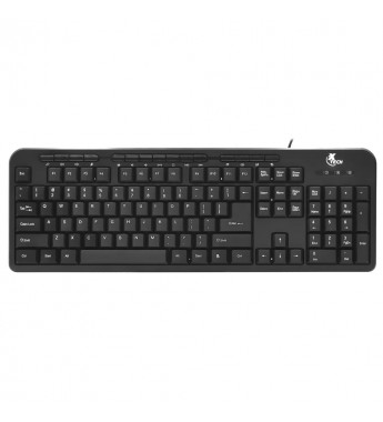 Teclado Xtech XTK-130E Multimedia (Inglés) - Negro 