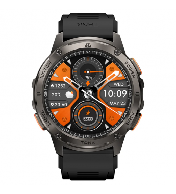 Smartwatch Kospet Tank T3 con Pantalla 1.43" 46MM IP69K/5 ATM/Bluetooth - Black