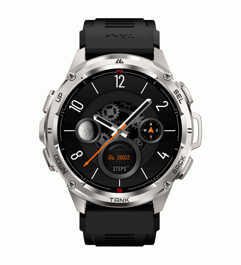 Smartwatch Kospet Tank T3 Ultra 1.43" 46MM 5ATM/IP69K - Silver