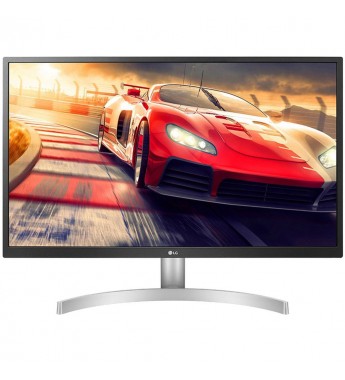 Monitor LED Gaming LG de 27" 4K UHD 27UL500-W HDR10/DisplayPort/HDMI/60Hz - Blanco