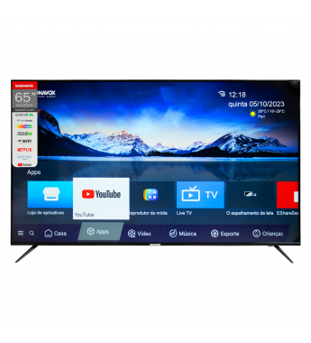 Smart TV de 65" Magnavox 65MEZ573/M1 4k HDMI/USB/Android - Negro