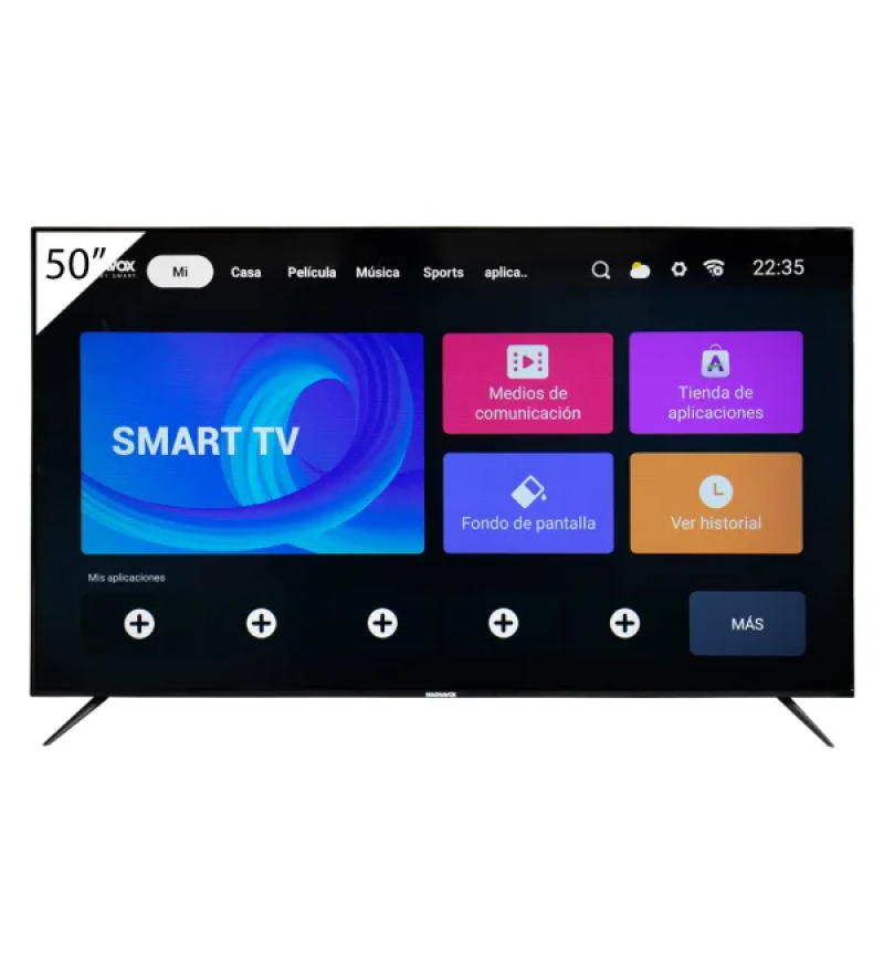 Smart TV UHD 50" Magnavox 50MEZ573/M1 4K Wi-Fi/HDMI/Android - Negro