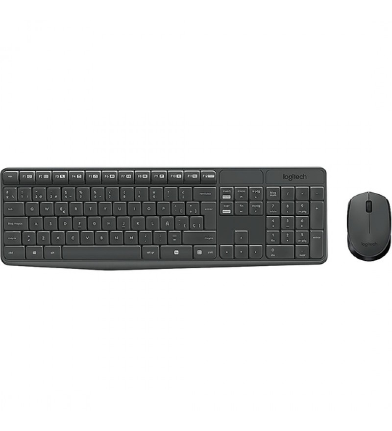 Kit Logitech MK235 920-007901 Teclado + Mouse inalámbricos Español - Negro