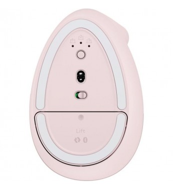 Mouse Wireless Logitech Lift MR0094 910-006472 4000DPI Ajustable/6 Botones/Bluetooth - Rosa 