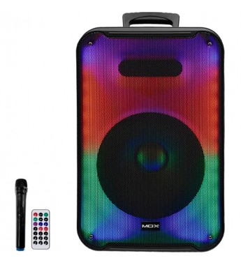 Speaker MOX MO-S1209 30000W FM/Bluetooth/Bivolt - Negro