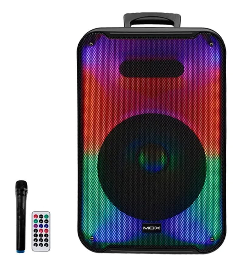 Speaker MOX MO-S1209 30000W FM/Bluetooth/Bivolt - Negro