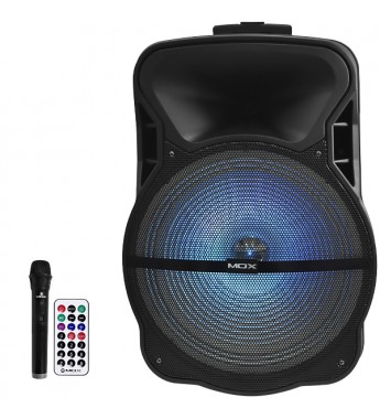 Speaker MOX MO-S1501 40000W USB/Bluetooth/Bivolt - Negro