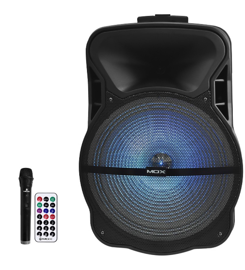 Speaker MOX MO-S1501 40000W USB/Bluetooth/Bivolt - Negro