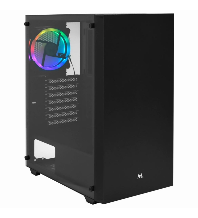 Gabinete Gamer Mtek MK-2603 Mid Tower/1Fan RGB - Black