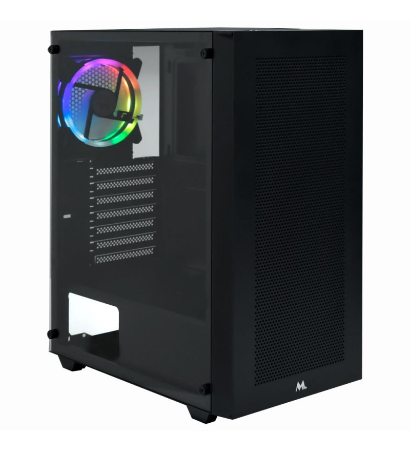 Gabinete Gamer Mtek MK-2605 Mid Tower/1Fan RGB - Black
