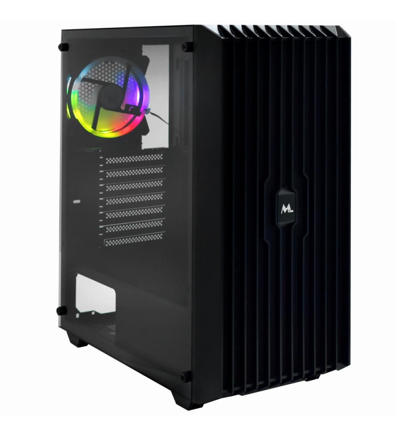 Gabinete Gamer Mtek MK-2606 Mid Tower/1Fan RGB - Black