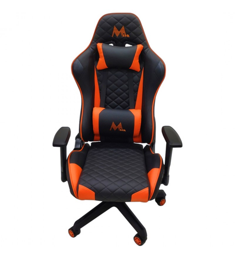 Silla Gamer Mtek MK01-O - Negro/Naranja