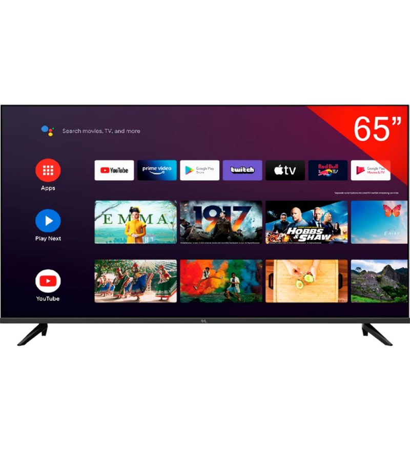 Smart TV QLED 65" Mtek MKQ65FSGU UHD 4K Wi-Fi/Bluetooth/Google TV - Negro