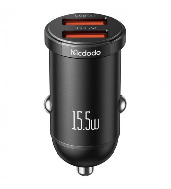 Cargador Vehicular Mcdodo CC-2950 Dual/USB-A - Black