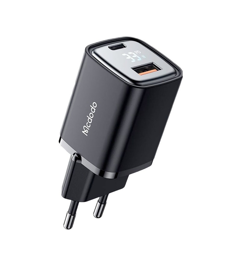 Cargador de Pared MCDODO CH-1701 con USB-C/USB-A/LED - Black