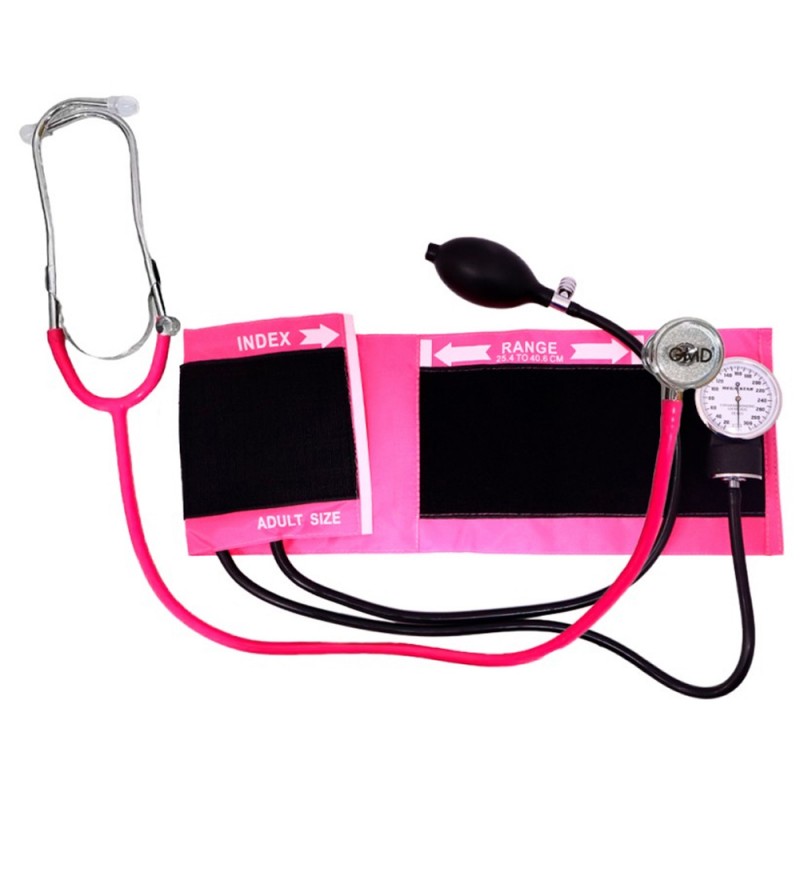 Toma Presion con Estetoscopio Megastar HT1P Adulto - Rosado