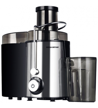 Extractor de Jugo Mega Star JC621 1L/2Vel/110V - Negro/Plata