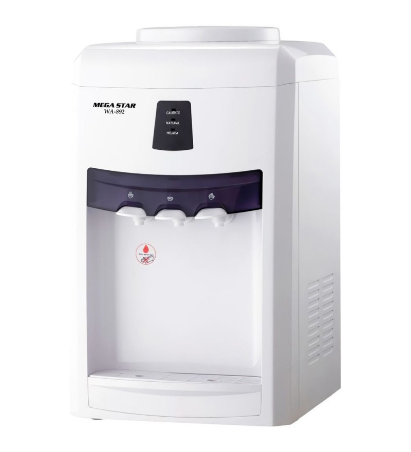Bebedero de Mesa Megastar WA892B con Compresor Caliente/Natural/Frío/220V - Blanco
