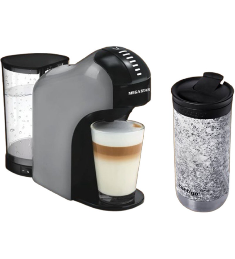 Cafetera Megastar CAF02 + Vaso Térmico Mármol - 473mL (Edición Especial)