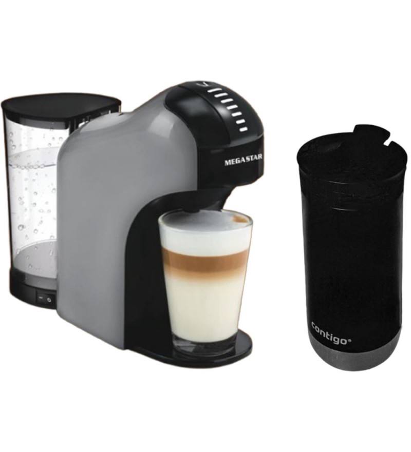 Cafetera Megastar CAF02 + Vaso Térmico Negro - 473mL (Edición Especial)