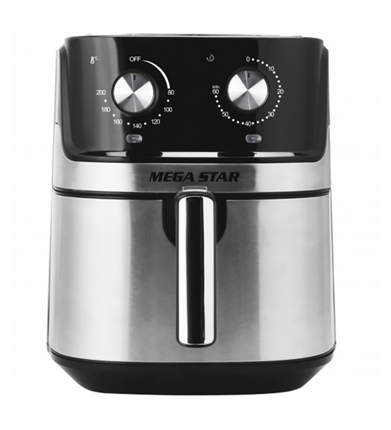  Freidora Electrica Airfry MegaStar HAR280 7 Litros/220V/60Hz/1700W- Negro/Gris
