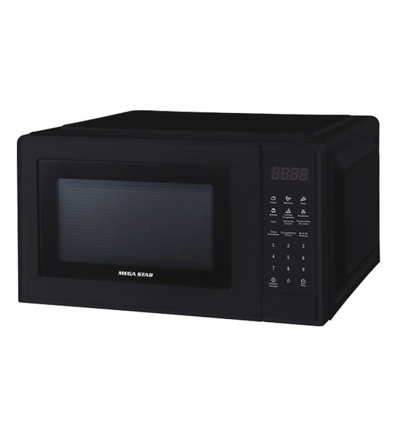 Microondas Megastar MCW208B de 20L/700W/220V - Negro