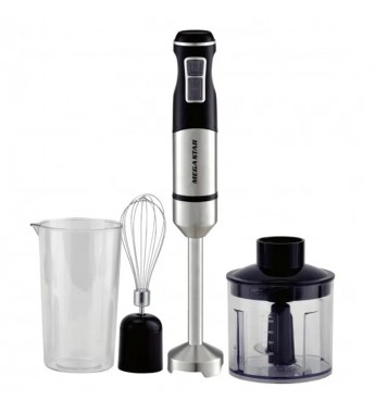 Mixer Megastar GE802 Inox 3 en 1 500mL/700mL/220V/50-60Hz - Plata