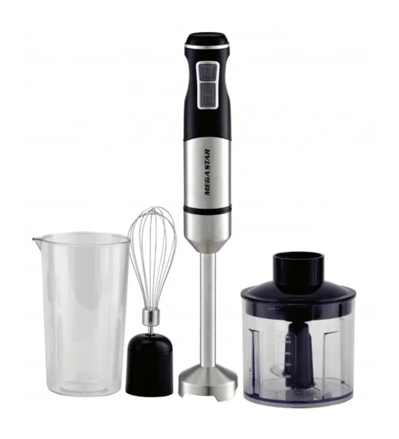 Mixer Megastar GE802 Inox 3 en 1 500mL/700mL/220V/50-60Hz - Plata