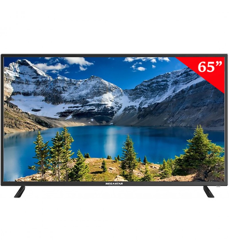 Smart TV LED de 65" Megastar LED65S 4K UHD con Wi-Fi/HDMI/USB/A11 Bivolt - Negro
