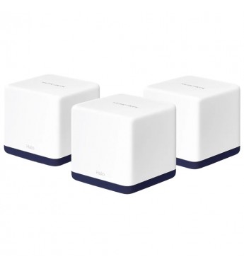 Router Wi-fi Mercusys Halo H50G AC1900 Mesh - Blanco (3 Pack)