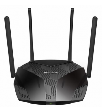 Router Wi-Fi Mercusys MR70X AX1800 4 Antenas DualBand Wi-Fi 6 - Negro