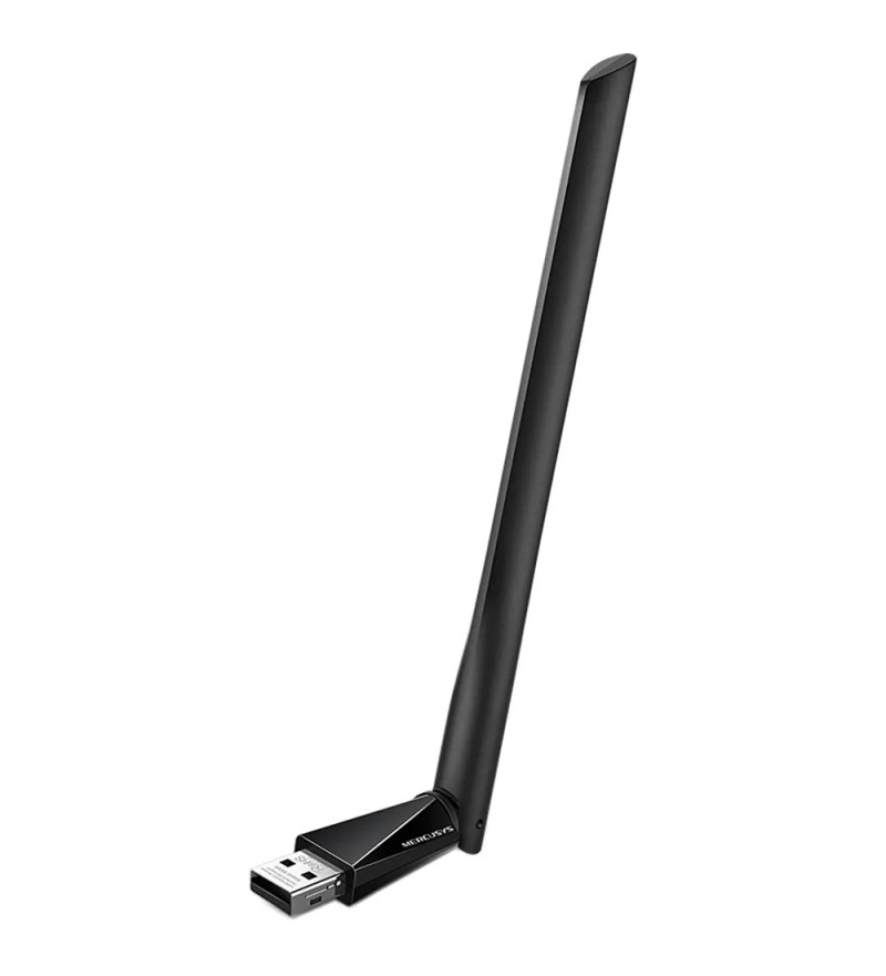 Adaptador USB Wi-Fi Mercusis MU6H AC650 DualBand - Negro