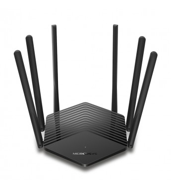 Router Wi-Fi Mercusys MR50G AC1900 6 Antenas DualBand Gigabit 2.4GHz/5GHz - Negro