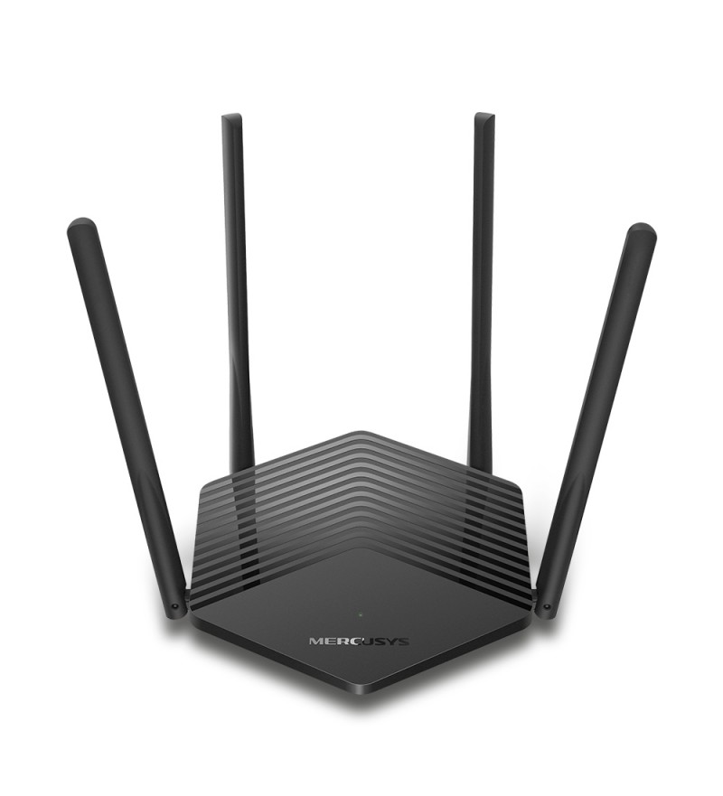 Router Wi-Fi Mercusys MR60X AX1500 3 Antenas Dualban Wi-Fi 6 1201/300Mbps - Negro