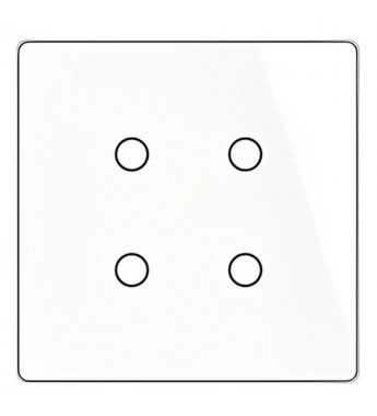 Interruptor de Pared Inteligente Moes WRS-BR4 RF/Wi-Fi/Bivolt/4Boton - White