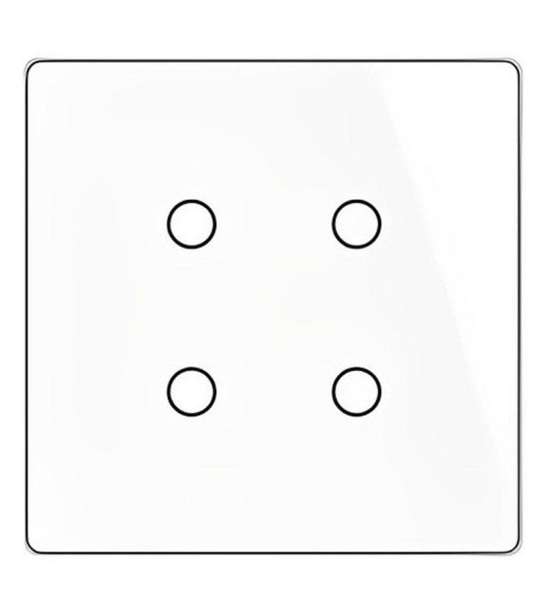 Interruptor de Pared Inteligente Moes WRS-BR4 RF/Wi-Fi/Bivolt/4Boton - White