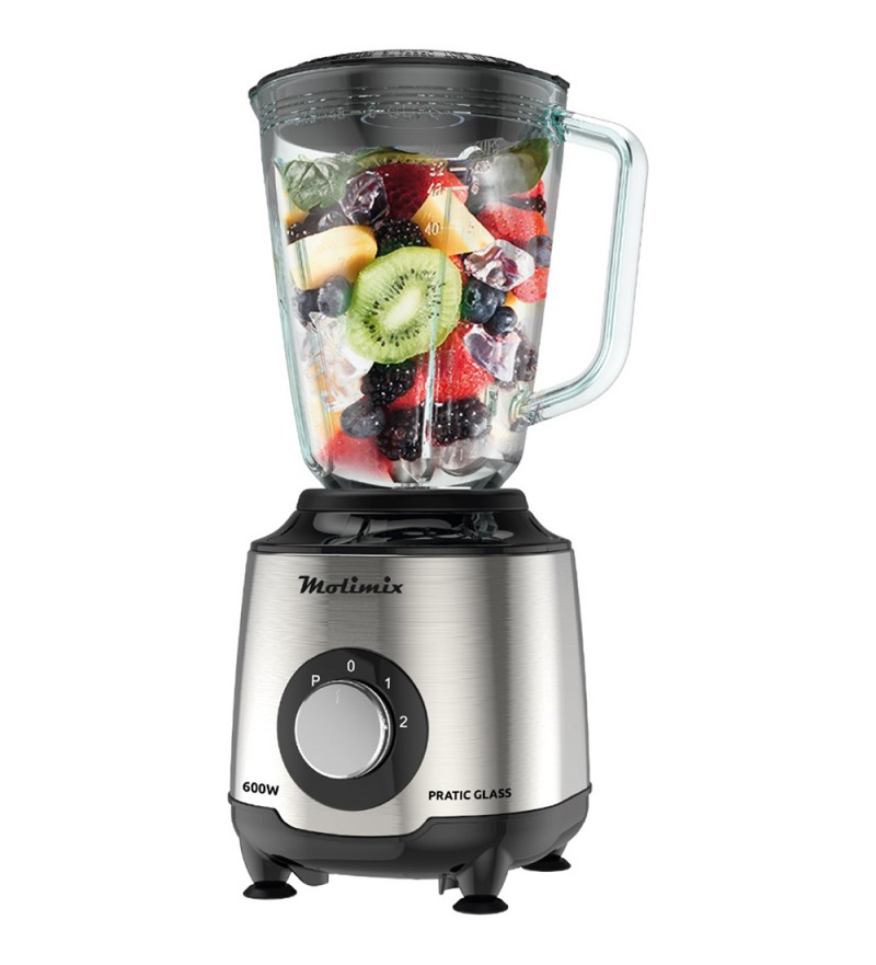 Licuadora Molimix Pratic Glass MLV-600 600W/220V - Plata