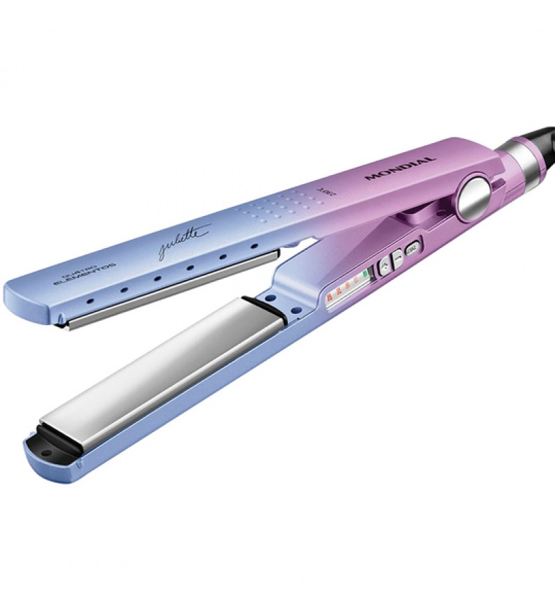 Plancha Alisadora Mondial by Juliette P-JU-03 Hasta 450°F/230Cº Bivolt - Azul/Rosa