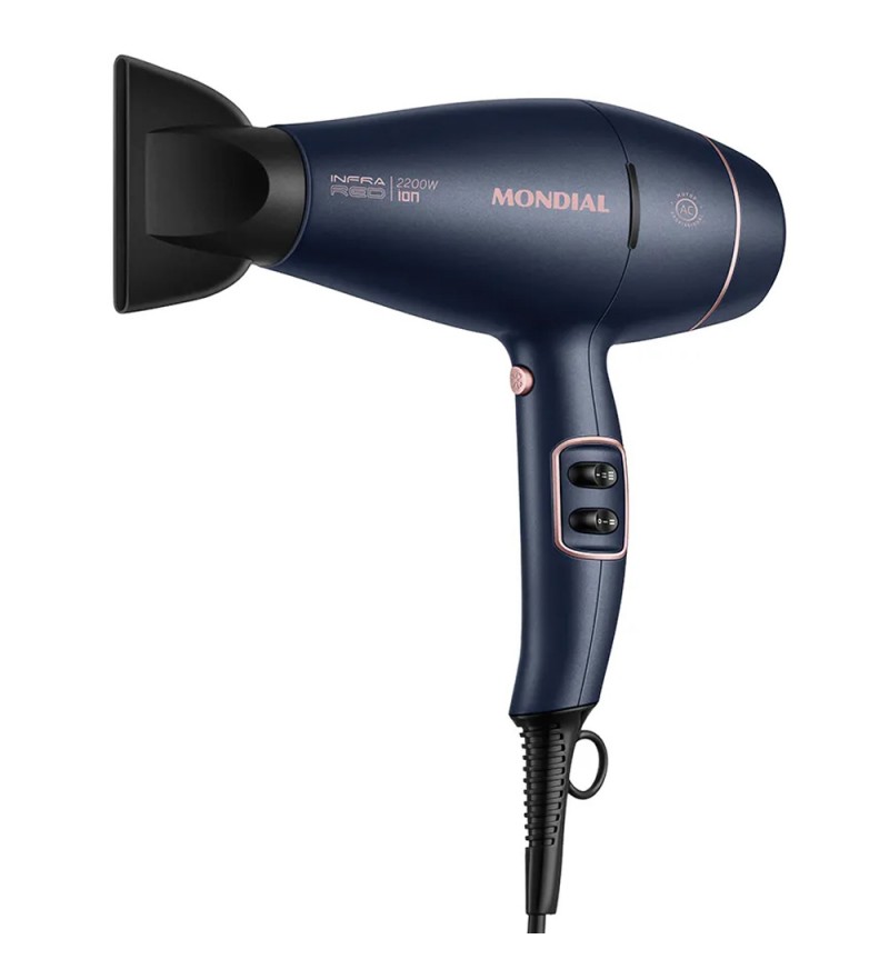 Secador de Cabello Mondial Infra Red SCP-01-IR de 2200W/110V - Azul/Rosa