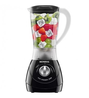 Licuadora Mondial Easy Power L-550-B con 550W/2 Velocidades/220V - Negro