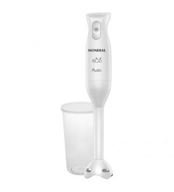 Mixer Mondial Pratic M-15-W con 200W/Láminas en Acero Inox/220V - Blanco