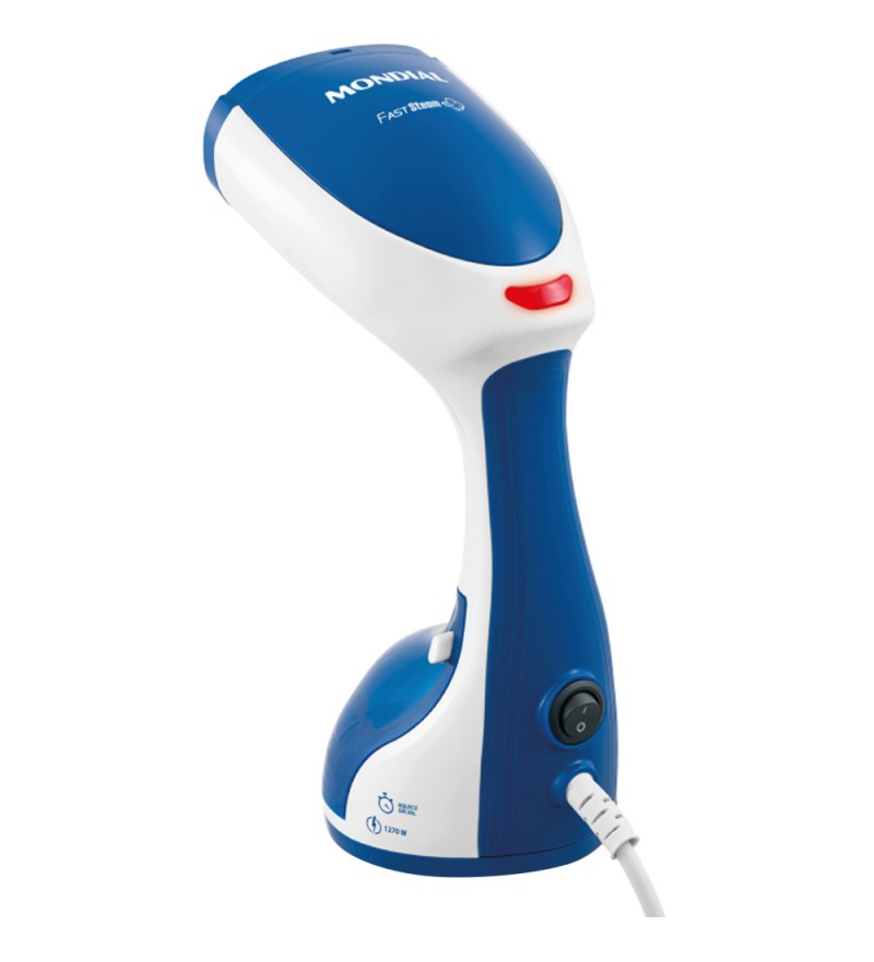 Vaporizador de Ropas Portátil Mondial Fast Steam VP-09 con 250mL/1500W/220V - Blanco/Azul