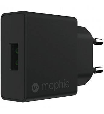 Cargador de Pared Mophie Wall Adapter 409903239 USB-A/18W - Negro