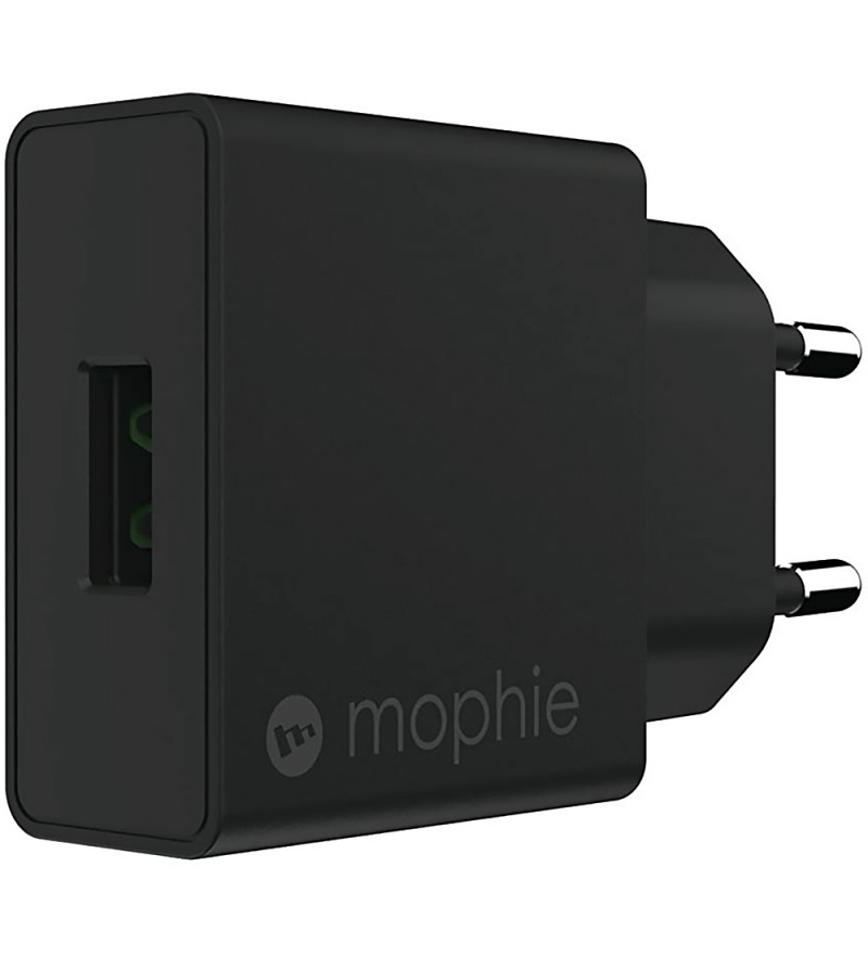 Cargador de Pared Mophie Wall Adapter 409903239 USB-A/18W - Negro