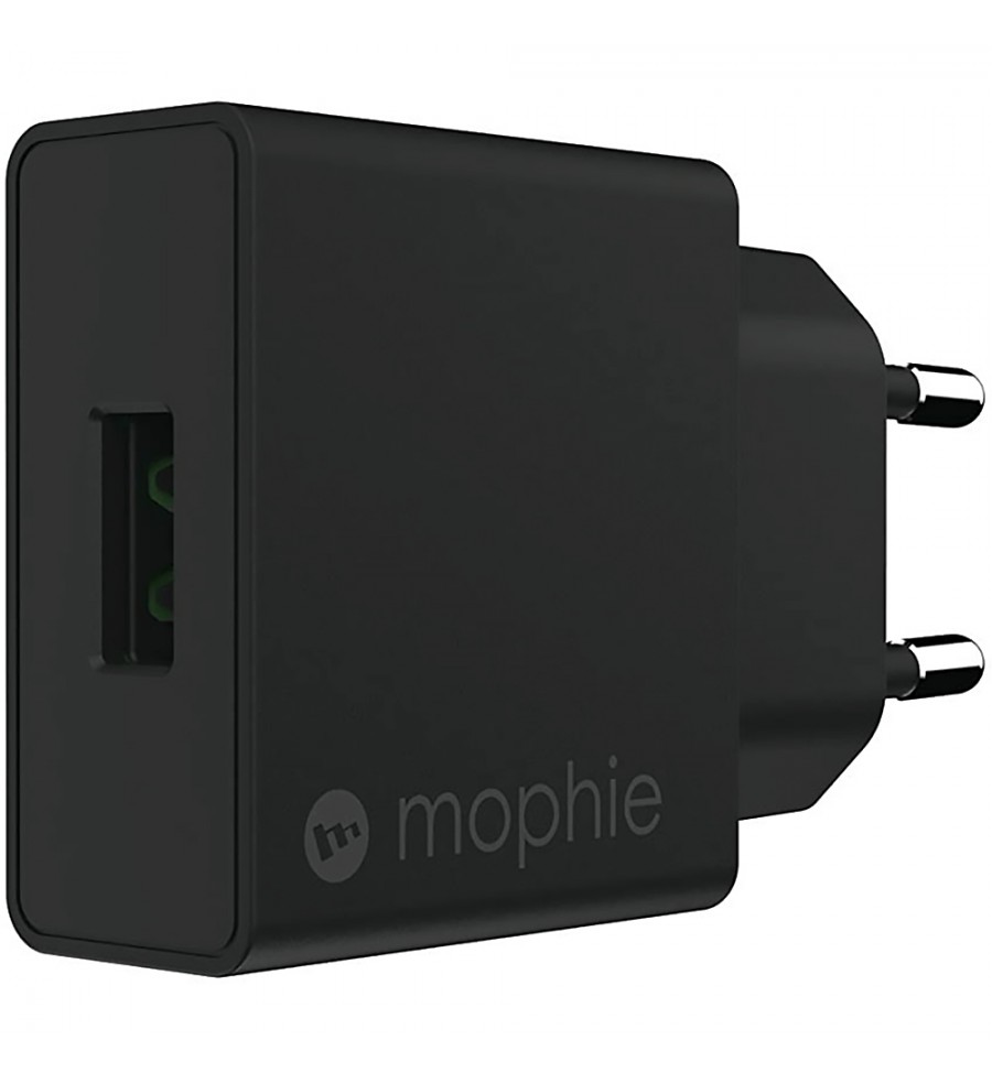 Cargador de Pared Mophie Wall Adapter 409903239 USB-A/18W - Negro