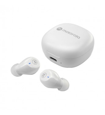 Auriculares Inalámbricos Motorola Moto Buds 105 Bluetooth/IPX5 - White - (Deslacrado)