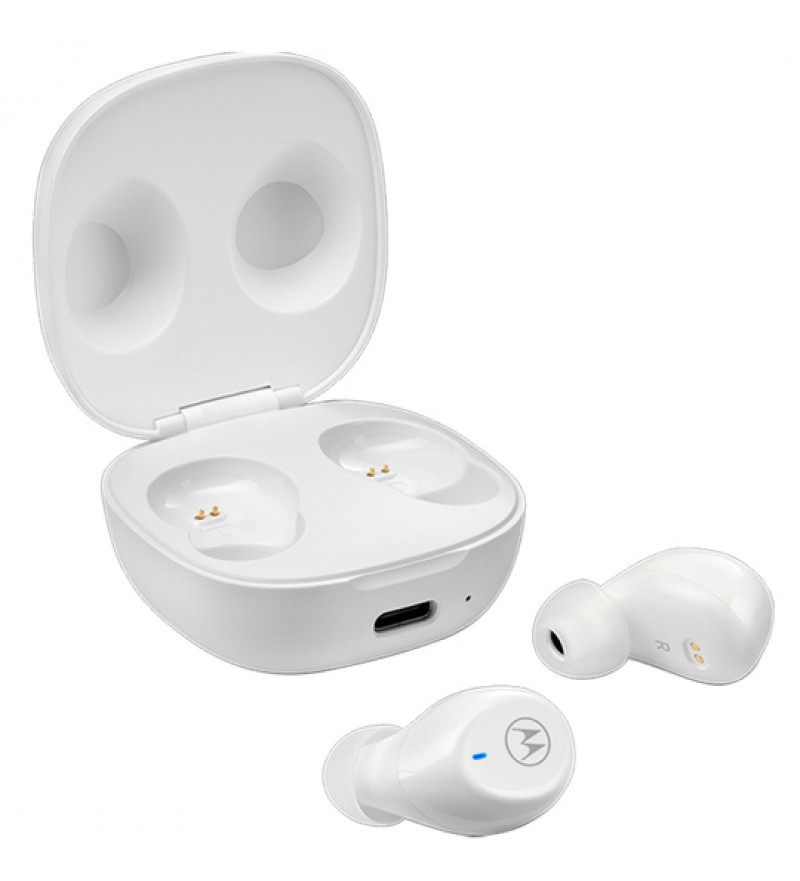 Auriculares Inalámbricos Motorola Moto Buds 105 con Bluetooth/Micrófono/IPX5 - White